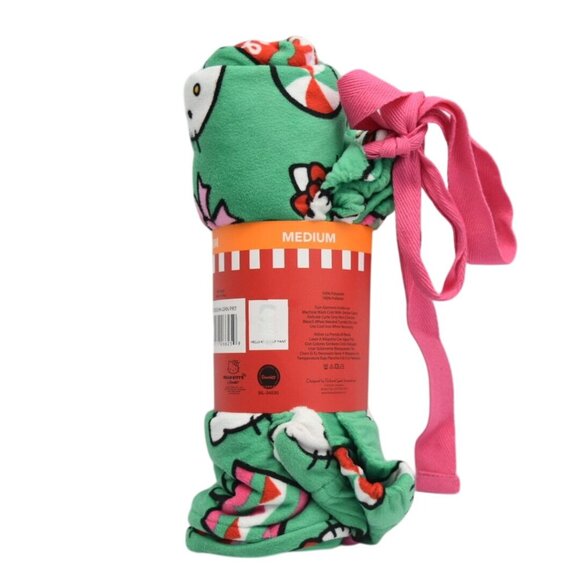 Hello Kitty Ladies Sleep Pants Medium Green Christmas Print Womens Pajama - Picture 4 of 5